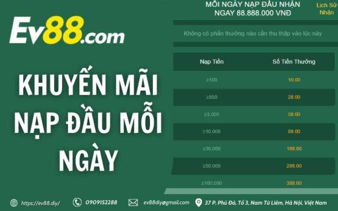 khuyến mãi nạp đầu mỗi ngày